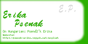 erika psenak business card